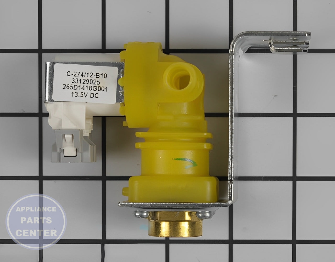 GE DISHWASHER WATER INLET VALVE WD15X10015 - Main view showing water flow control for GEN Dishwasher models