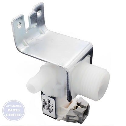 WATER VALVE ASSEMBLY WD15X24213 - Side view with precise measurements and specs