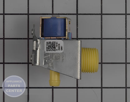 GE WATER INLET VALVE WD15X26078 - Side view with precise measurements