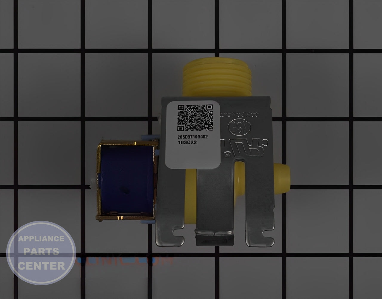 GE DISHWASHER WATER VALVE ASSEMBLY WD15X27703 - Installation in specific model showing key mounting points