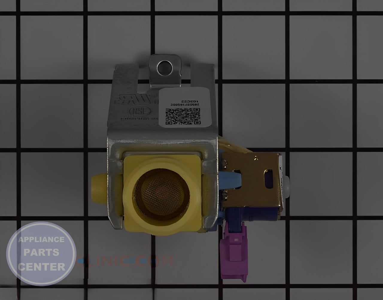 GE DISHWASHER WATER VALVE ASSEMBLY WD15X27703 - Installation in specific model showing key mounting points