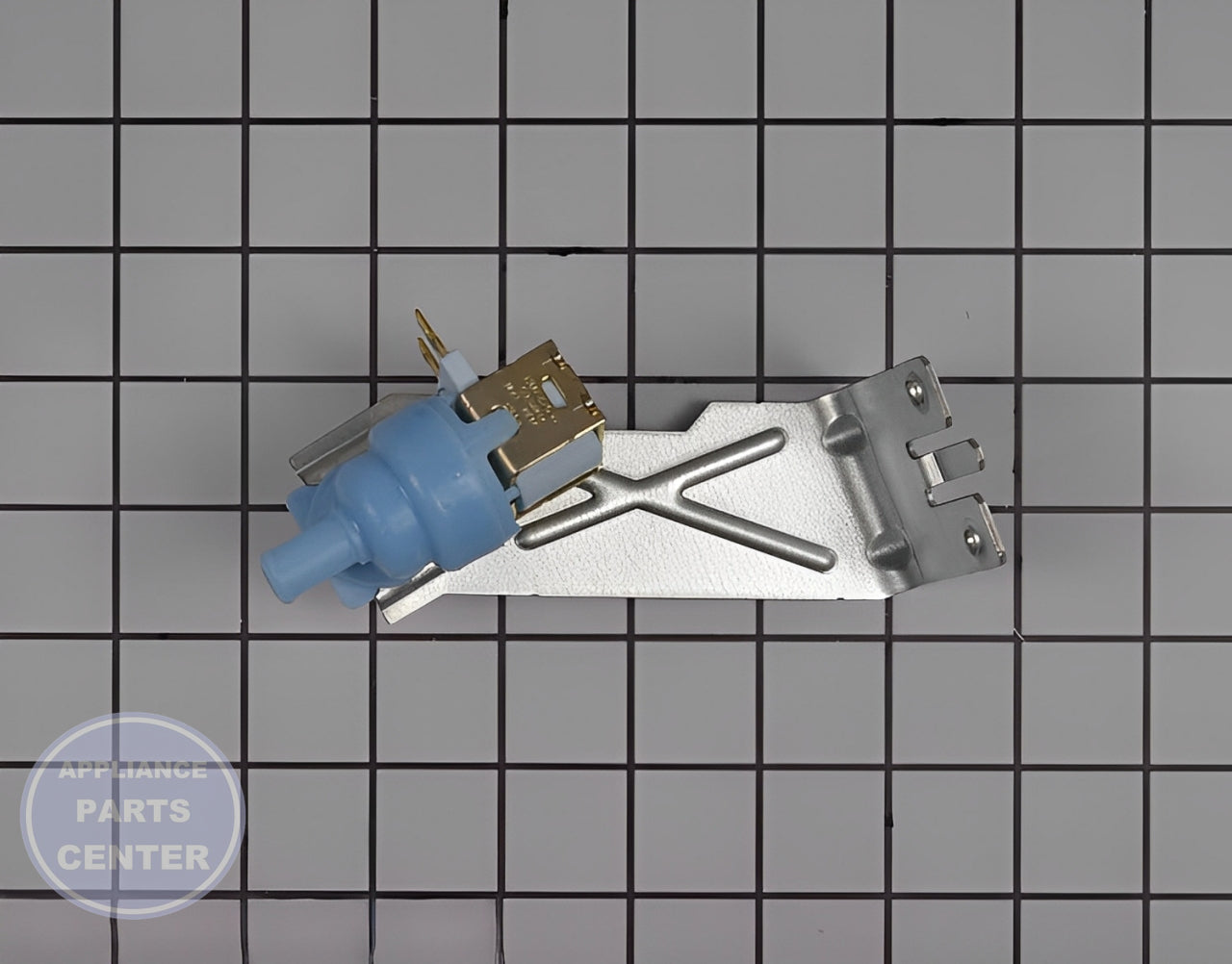 GE WATER INLET VALVE WD15X28379 - Side view with 5 GPM flow rate