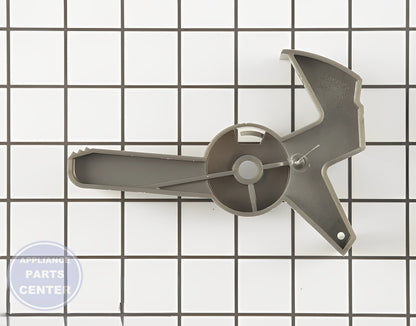 GE DISHWASHER DETERGENT DISPENSER ARM WD16X10011 - Side view with precise measurements and specs