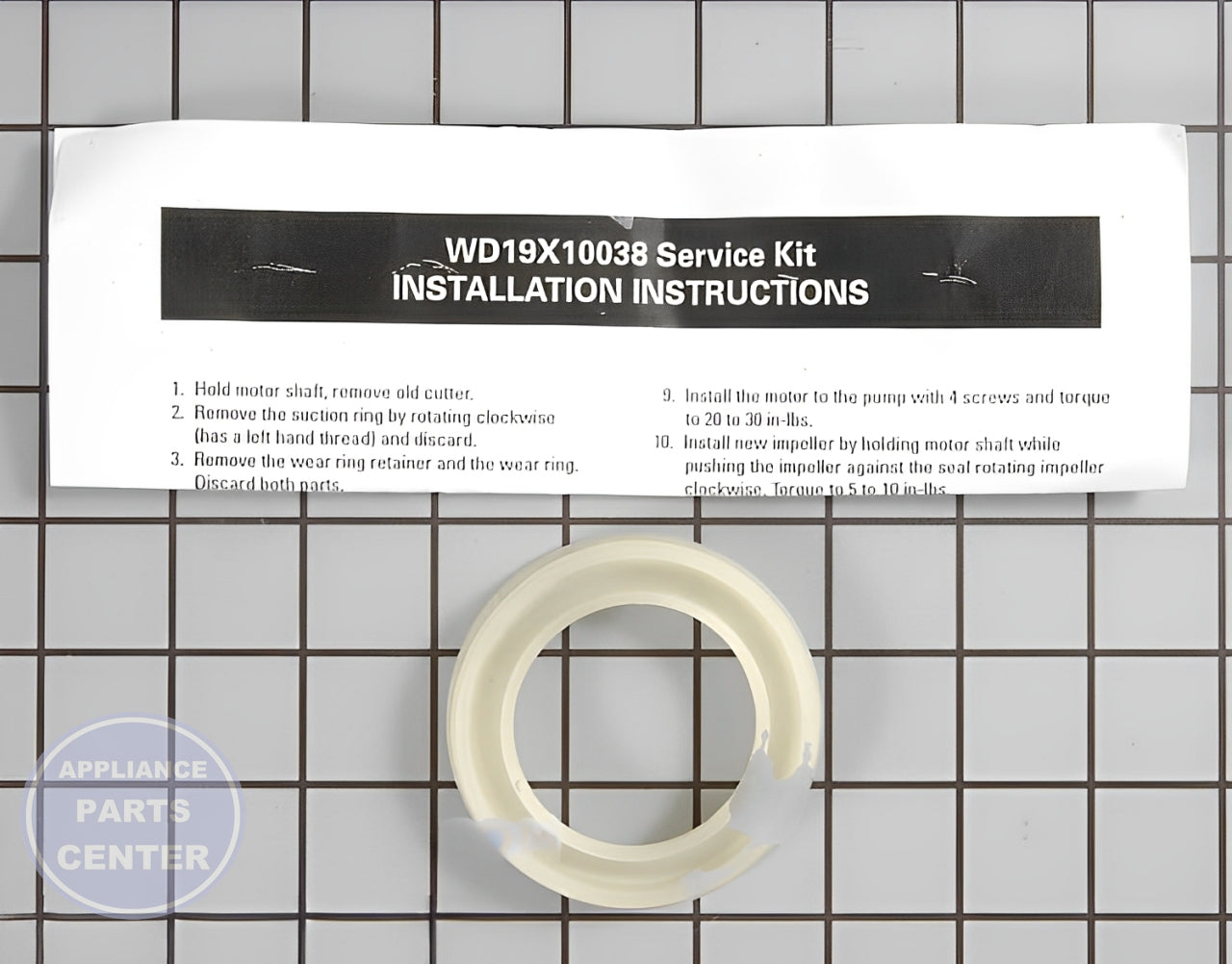 GE DISHWASHER IMPELLER KIT WD19X10038 - Detailed view of high-quality components