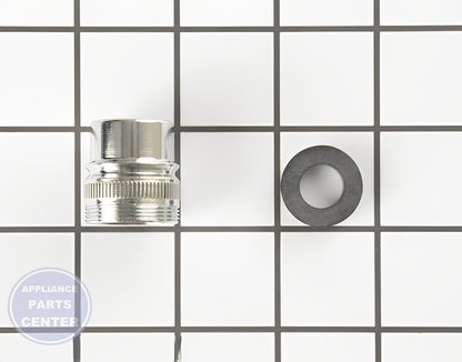 GE FAUCET COUPLING ADAPTER WITH GASKET WD1X1447 - Main view showing leak-free design for GEN Dishwashers