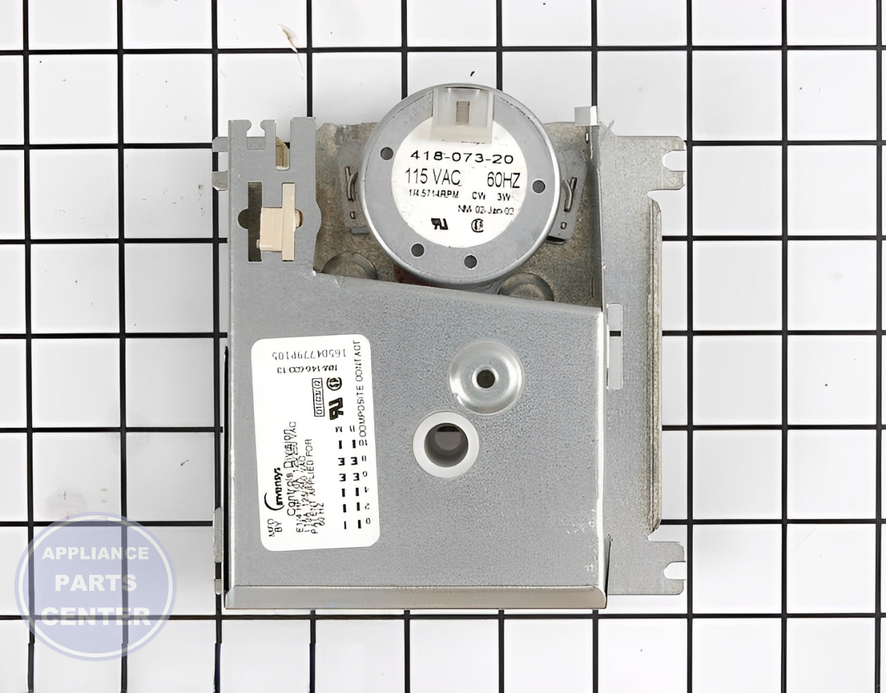 Dishwasher Timer WD21X10077 - Side view with 6.5 x 4.5 x 2 inches dimensions
