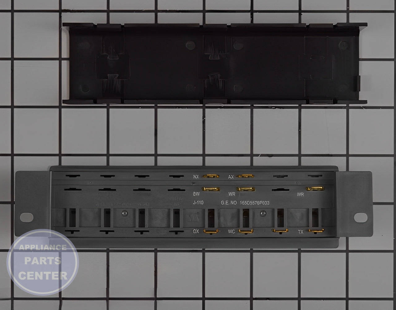 GEH SWITCH PUSHBUTTON WD21X10267 - Installation in GEH Dishwasher showing key mounting points