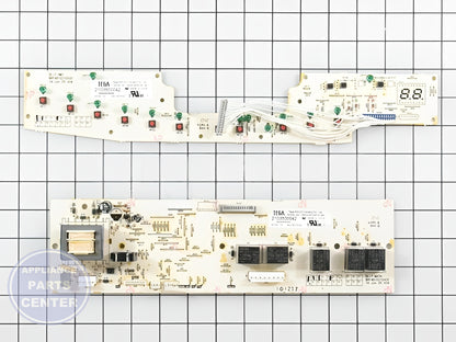 GE Dishwasher Main Control and Tactile Board Kit WD21X10378 - Detailed view of control board with technical details