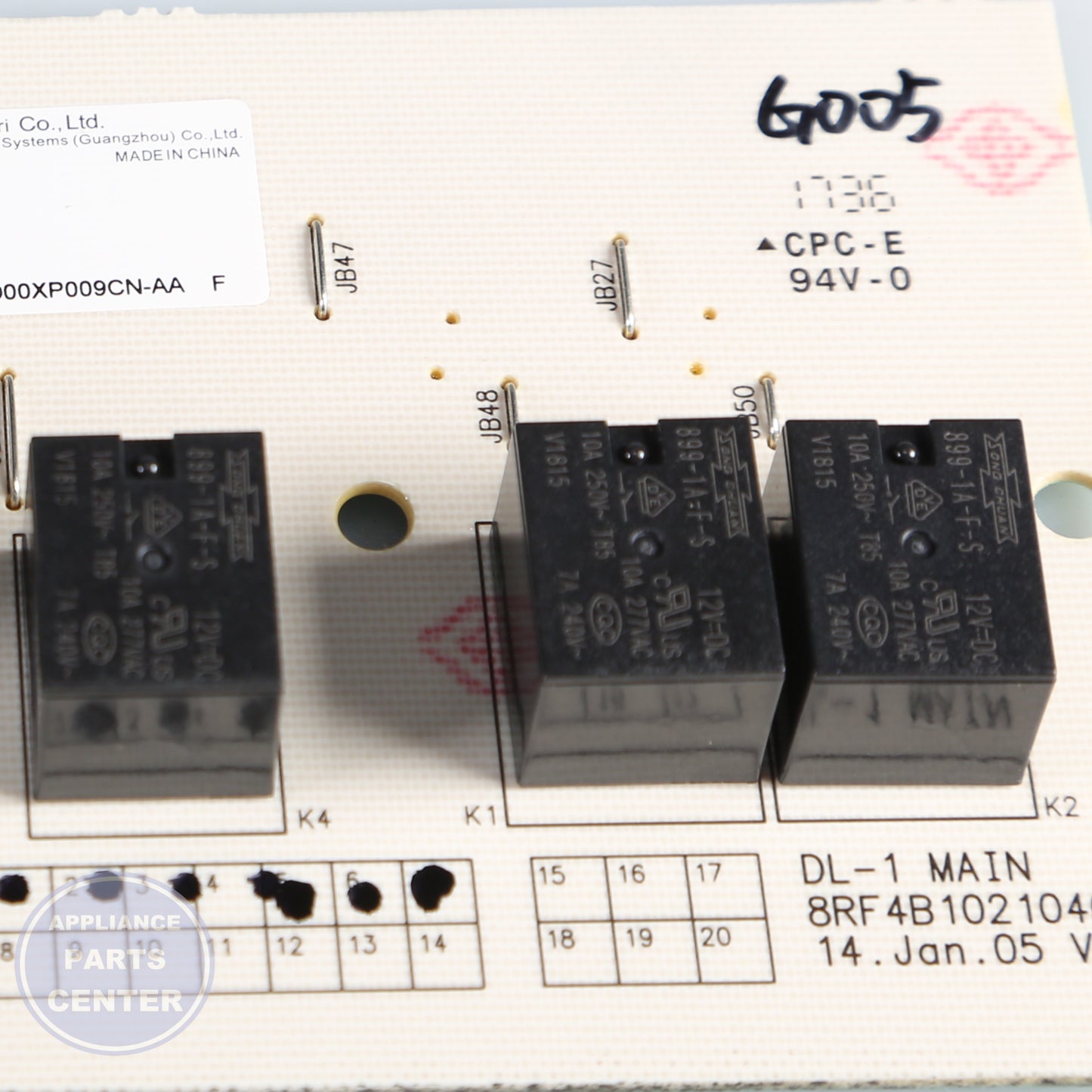 GEH KIT-MAIN & TACTILE BOARD WD21X10395 - Installation in specific model showing mounting points