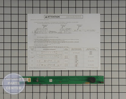 GEH KIT- SVC UI FRONT LOGIC WD21X10551 - Installation in GDT720SSF2SS showing mounting points