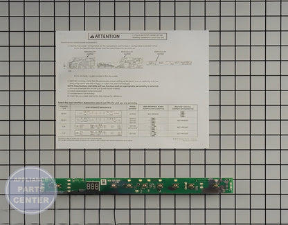 GE DISHWASHER TOP USER INTERFACE WD21X22177 - Main view showing circuit board and timer for compatible GE Dishwasher models