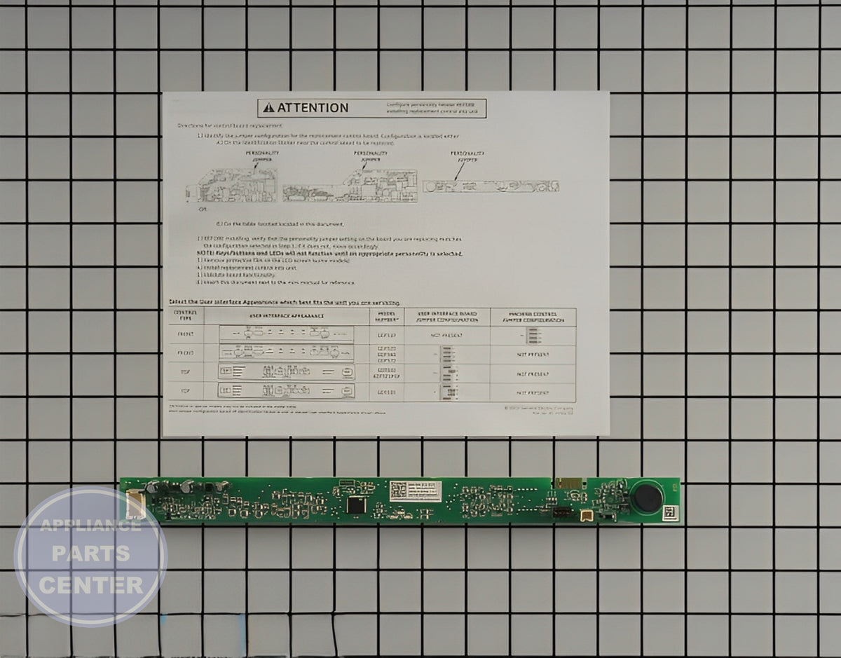 GE DISHWASHER TOP USER INTERFACE WD21X22177 - Detailed view of the circuit board and timer technical details