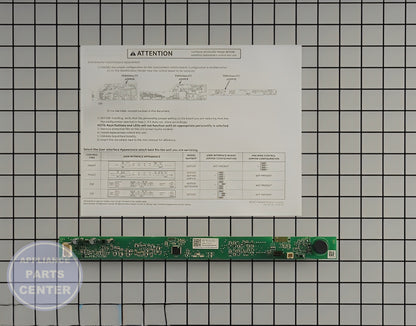 GE DISHWASHER TOP USER INTERFACE WD21X22177 - Detailed view of the circuit board and timer technical details
