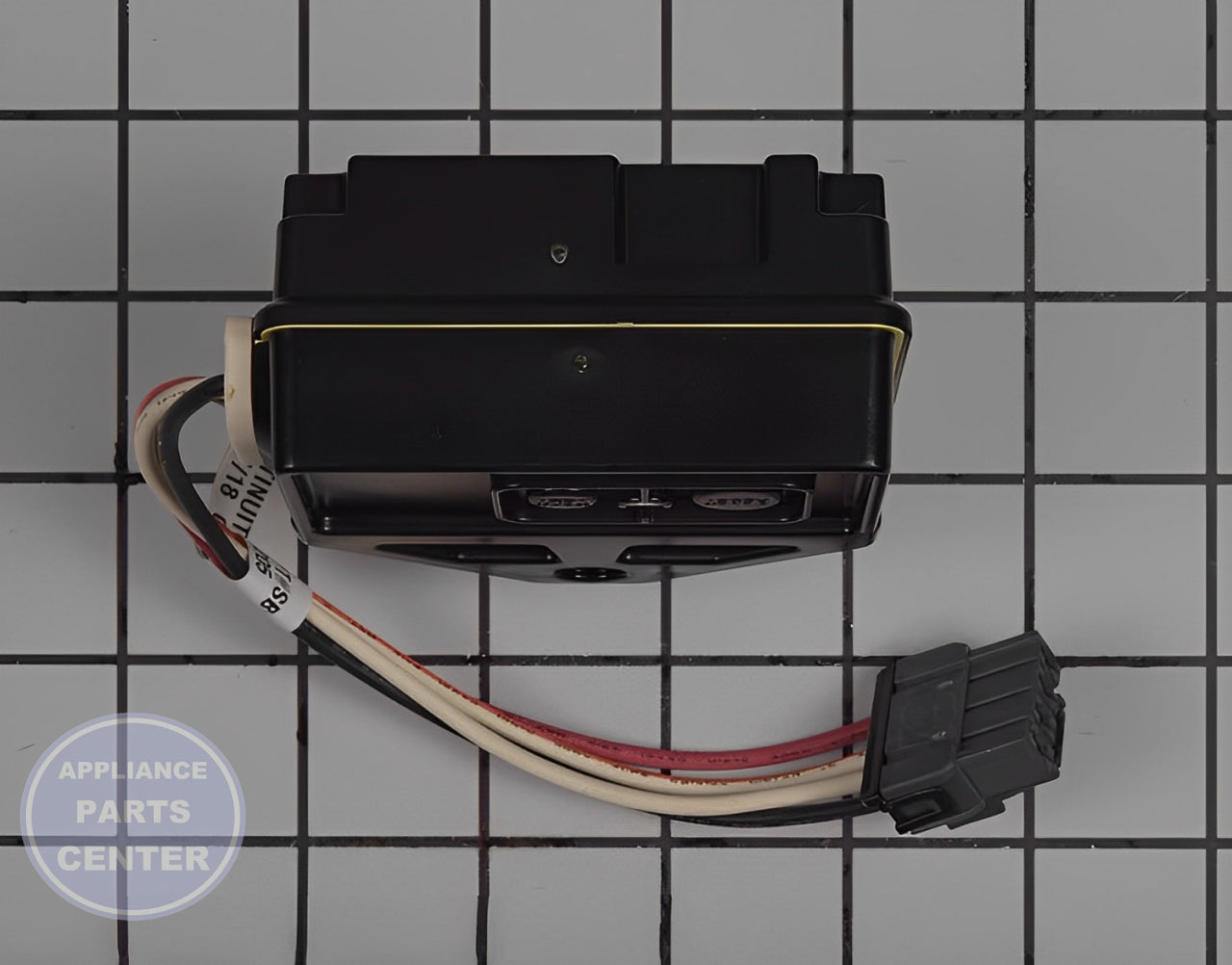 Control Module WD21X23836 - Side view with precise measurements and specifications