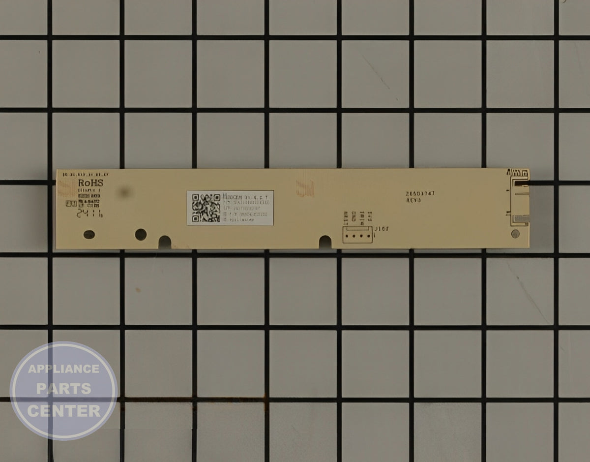 GE DISHWASHER SERVICE UI CONTROL ASSEMBLY WD21X27140 - Detailed view of control assembly