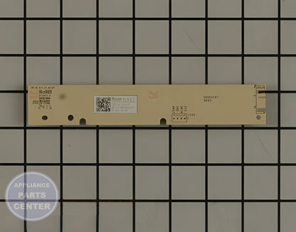 GE DISHWASHER SERVICE UI CONTROL ASSEMBLY WD21X27140 - Detailed view of control assembly