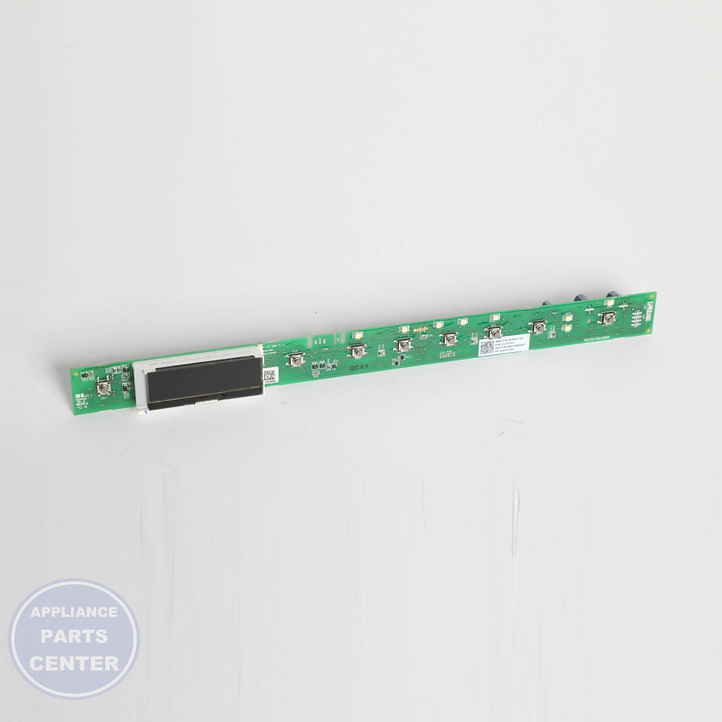 CONFIGURED UI BOARD WD21X31901 - Side view with precise compatibility details