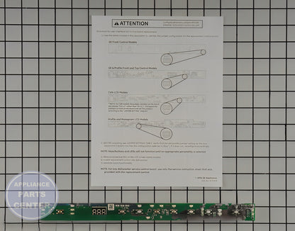 GE CONFIGURED UI BOARD + CORE WD21X31902C - Main view showing timer functionality for compatible GE models