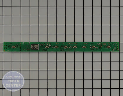 GE DISHWASHER USER INTERFACE BOARD WD21X31908 - Main view showing timer functionality for specific models