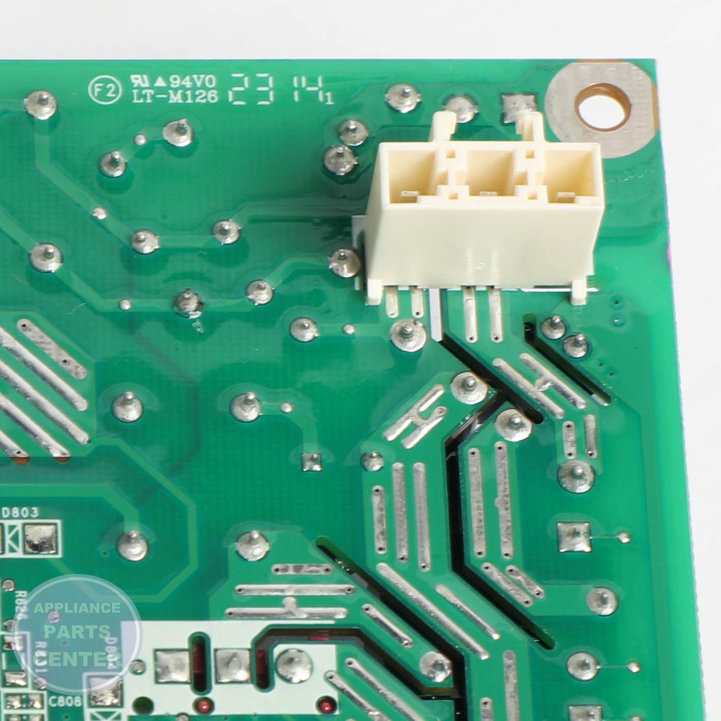 GEH CONFIGURED SERVICE MACHINE CONTROL BOARD WD21X32161 - Installation in specific model showing key mounting points