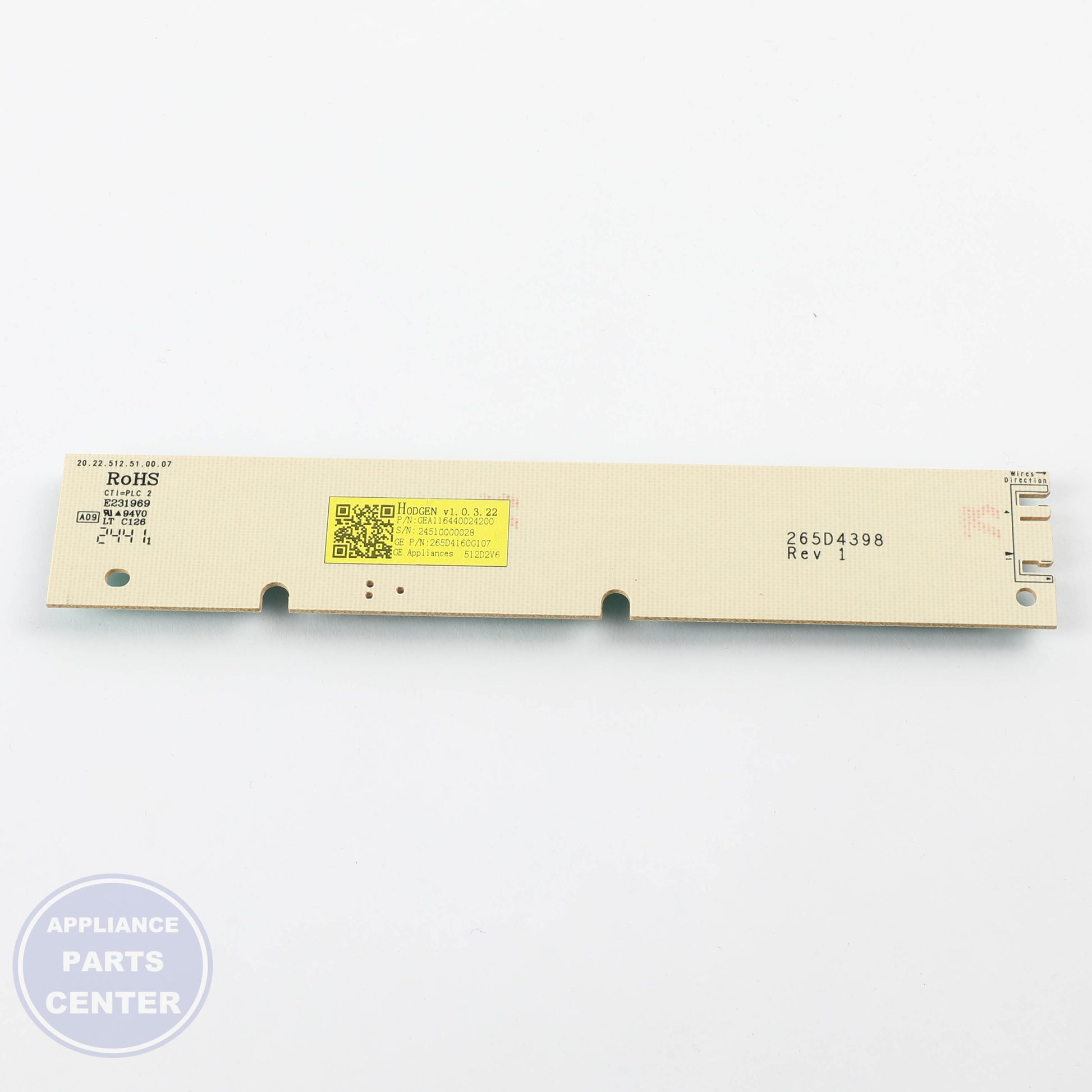 GEH CONFIGURED UI CONTROL BOARD WD21X33543 - Main view showing advanced programming for GEH models
