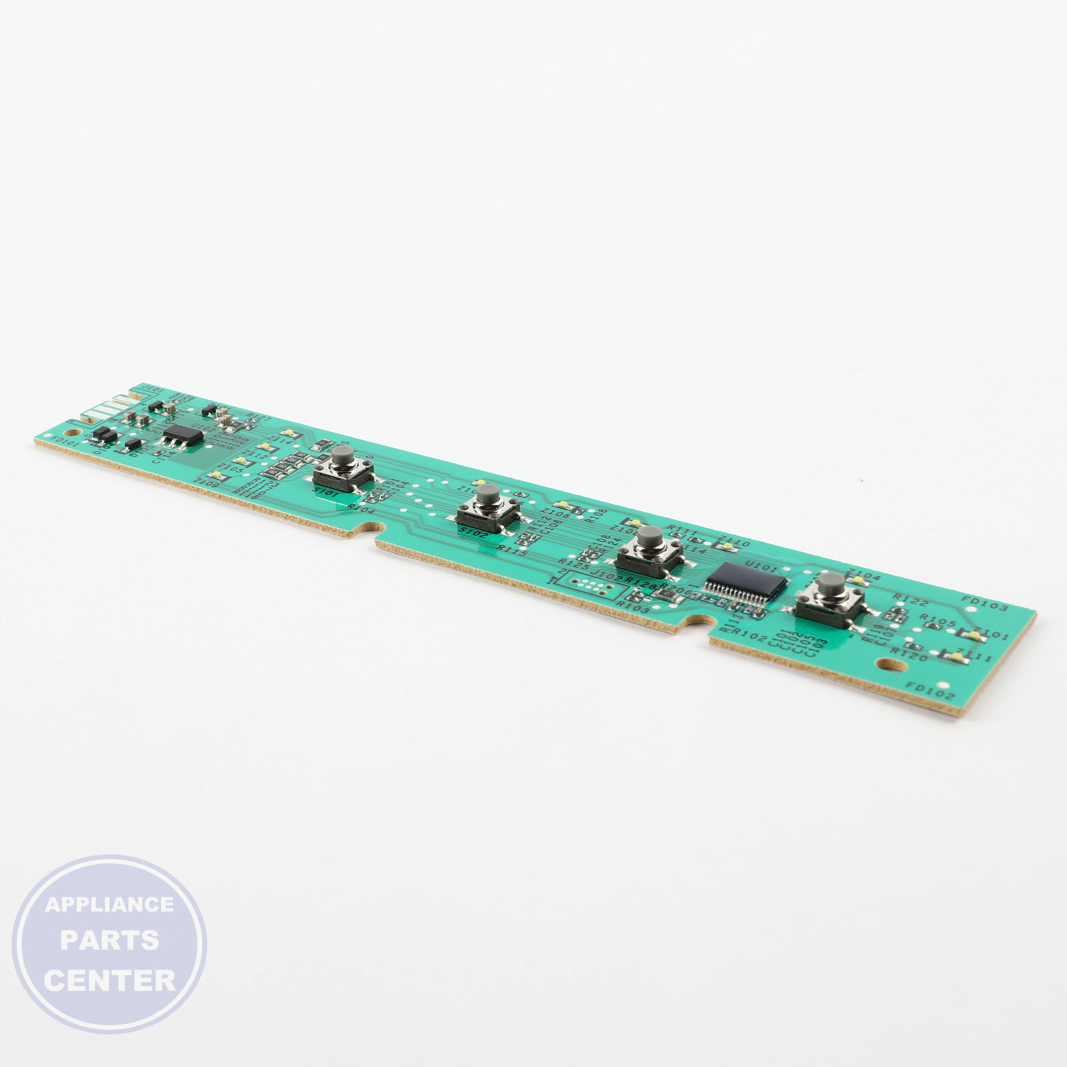 GEH CONFIGURED UI CONTROL BOARD WD21X33543 - Installation in GEH model highlighting key mounting points