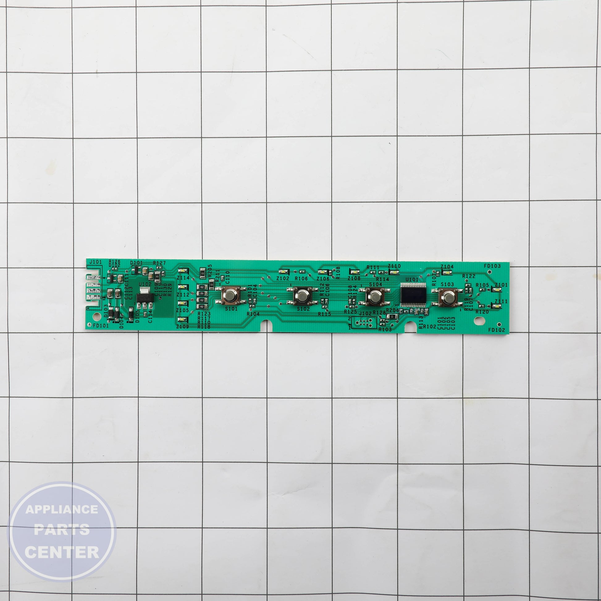 GEH CONFIGURED UI CONTROL BOARD WD21X33543 - Installation in GEH model highlighting key mounting points