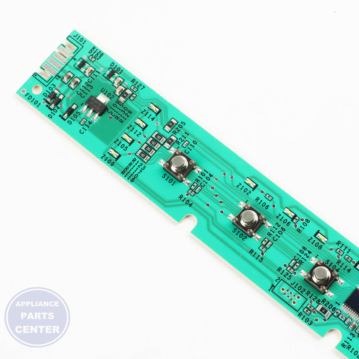 GEH CONFIGURED UI CONTROL BOARD WD21X33549 - Installation in specific model showcasing mounting points