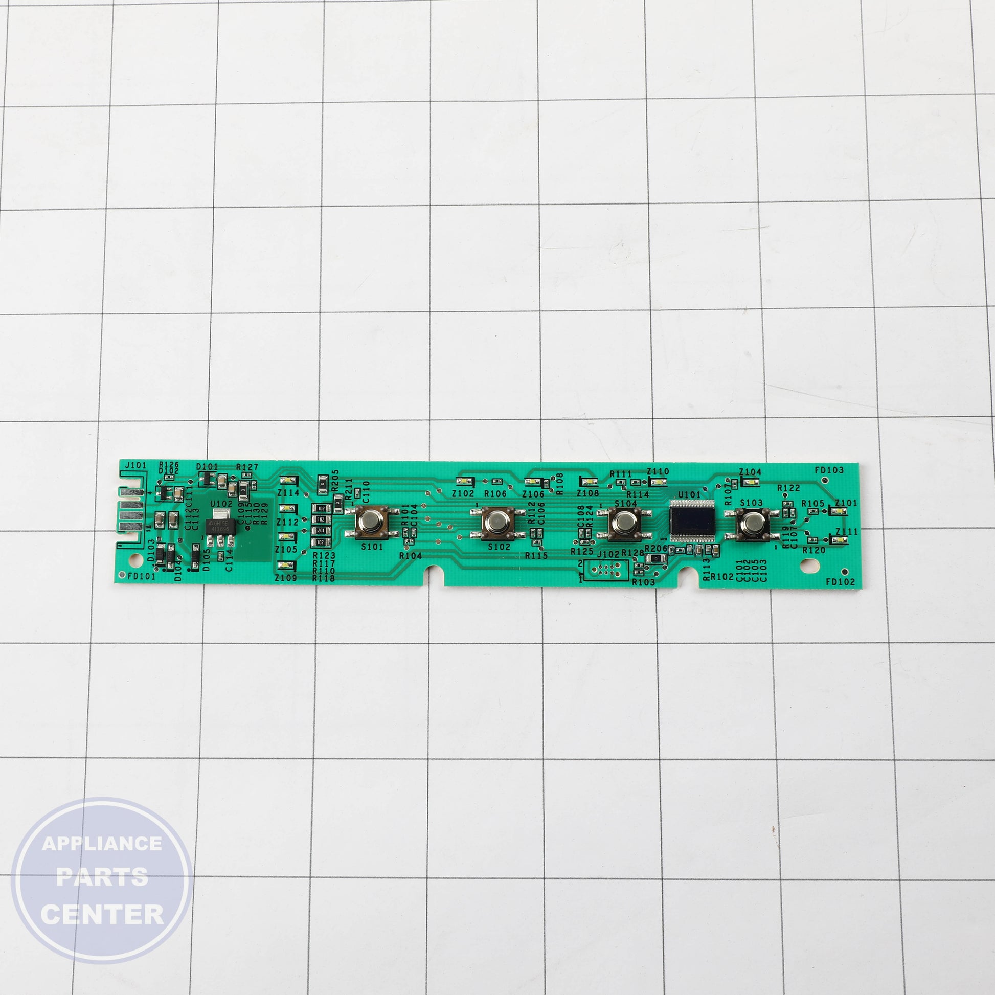 GEH CONFIGURED UI CONTROL BOARD WD21X33549 - Installation in specific model showcasing mounting points
