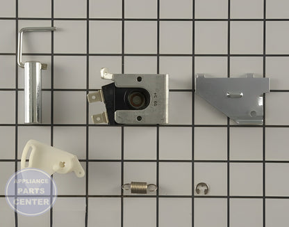 GE DISHWASHER DRAIN SOLENOID WD21X802 - Side view with precise technical specifications