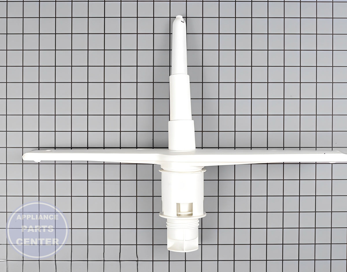 GE Lower Wash Arm Assembly WD22X10008 - Main view showing efficient water distribution for GE Kenmore Hotpoint RCA models
