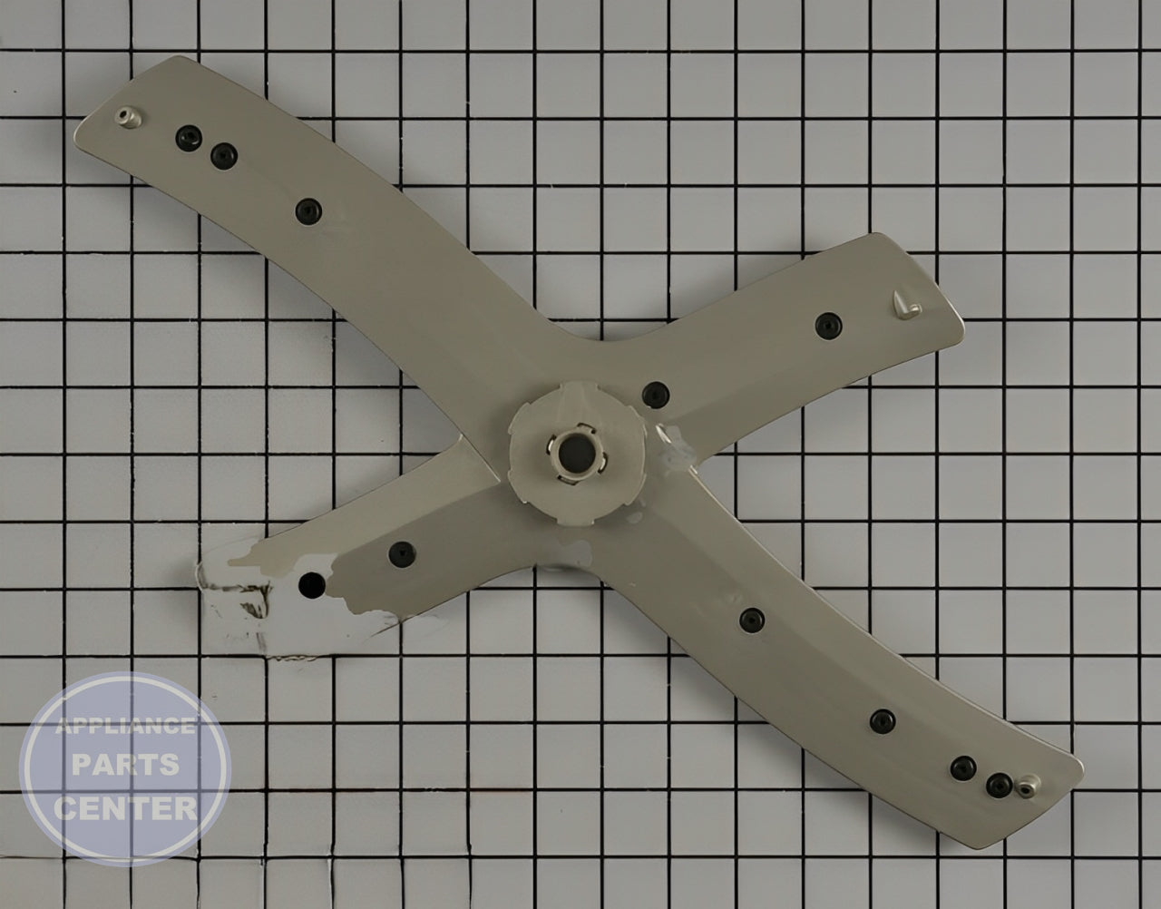 GE DISHWASHER ARM SPRAY MIDDLE ASSEMBLY WD22X22853 - Main view showing optimal water distribution for various GE models