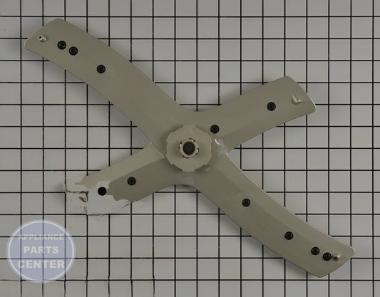 GE DISHWASHER ARM SPRAY MIDDLE ASSEMBLY WD22X22853 - Main view showing optimal water distribution for various GE models