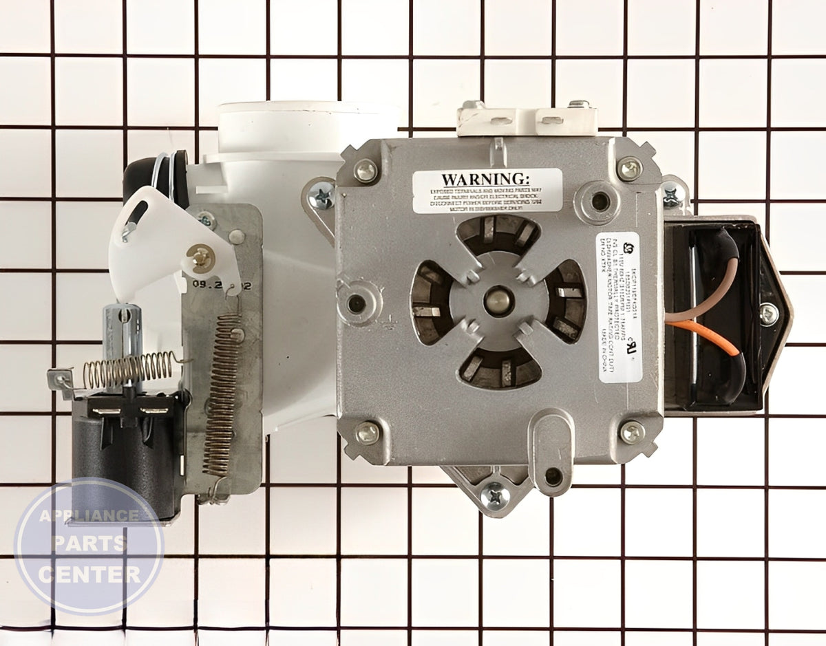 GE DISHWASHER MOTOR & PUMP ASSEMBLY WD26X10013 - Detailed view of high-performance pump system