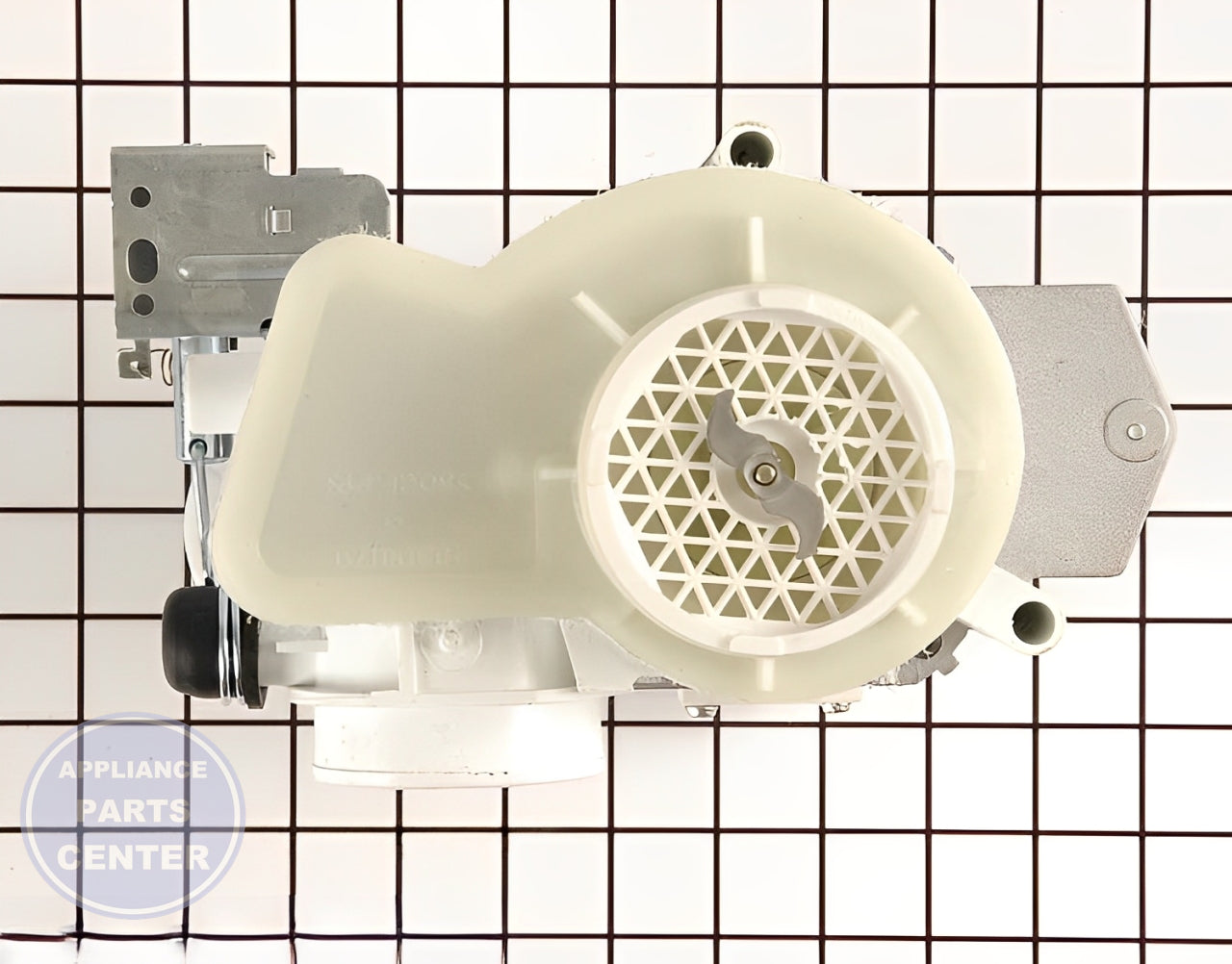GE DISHWASHER MOTOR & PUMP ASSEMBLY WD26X10013 - Installation in GEN Dishwasher showing key mounting points