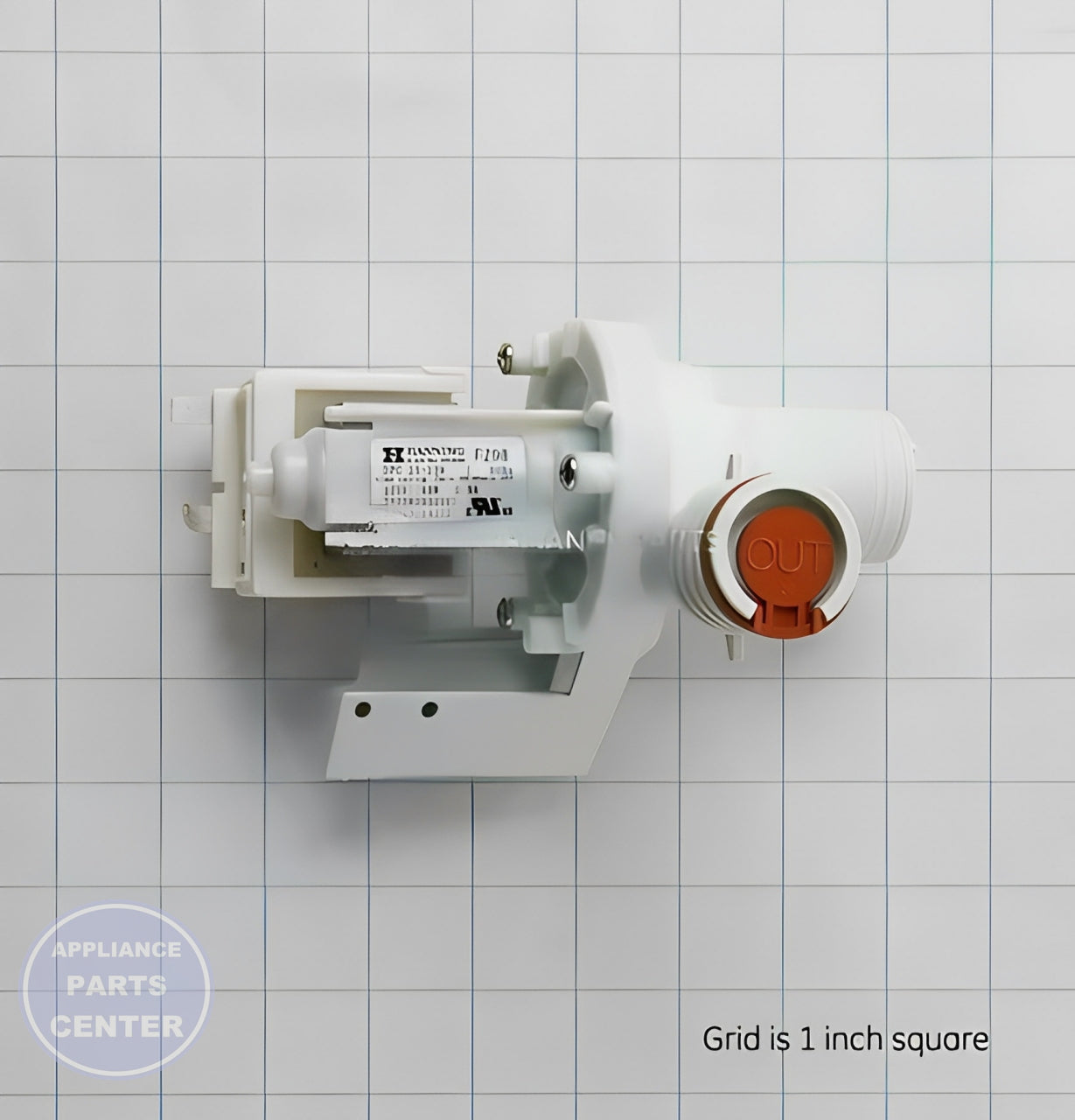 [GE DISHWASHER MOTOR AND DRAIN PUMP ASSEMBLY WD26X10025] - Installation in GE Dishwasher model showcasing key mounting points
