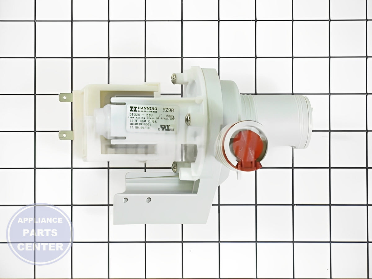 [GE DISHWASHER MOTOR AND DRAIN PUMP ASSEMBLY WD26X10025] - Installation in GE Dishwasher model showcasing key mounting points