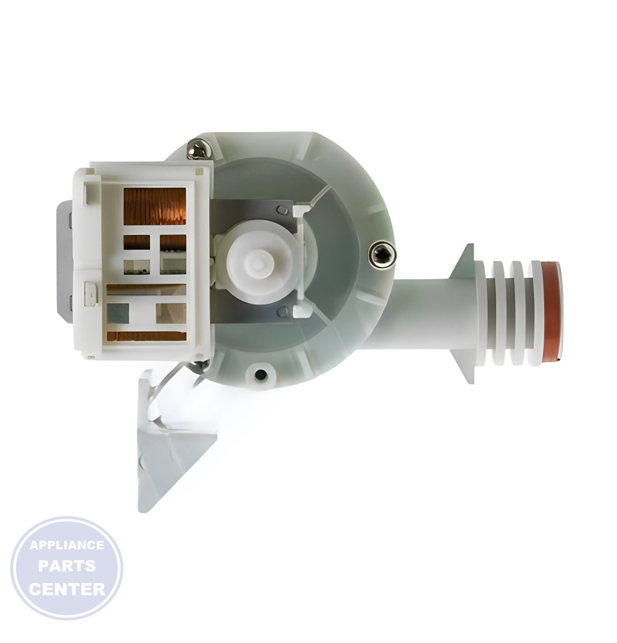 [GE DISHWASHER MOTOR AND DRAIN PUMP ASSEMBLY WD26X10025] - Installation in GE Dishwasher model showcasing key mounting points