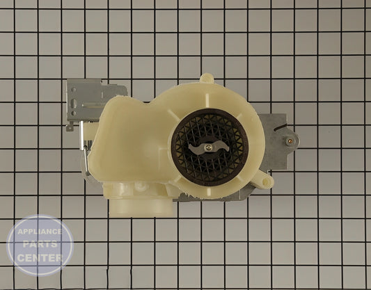 GE DISHWASHER DRAIN PUMP AND MOTOR ASSEMBLY WD26X10051 - Main view showing efficient drainage for GE models