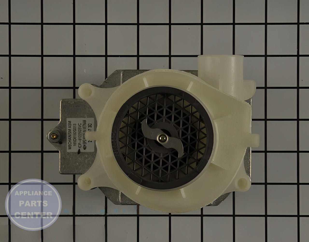 GE DISHWASHER PUMP AND MOTOR ASSEMBLY WD26X10053 - Installation in GEN Dishwasher showing key mounting points