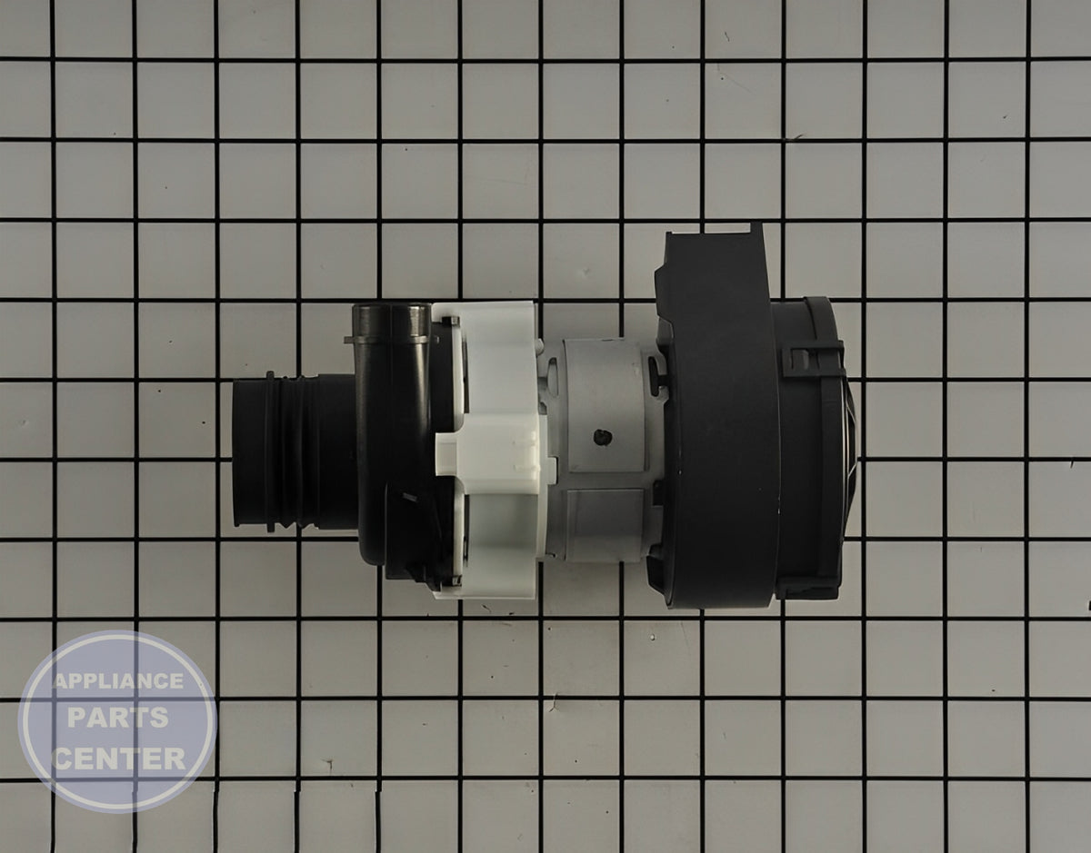 GE DISHWASHER CIRCULATION PUMP WD26X23258 - Detailed view of high-quality pump construction