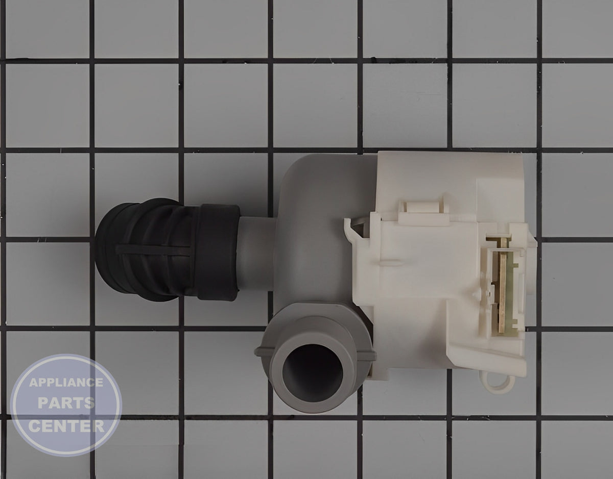 GE PUMP DRAIN WD26X25104 - Installation in GEN Dishwasher showing key mounting points