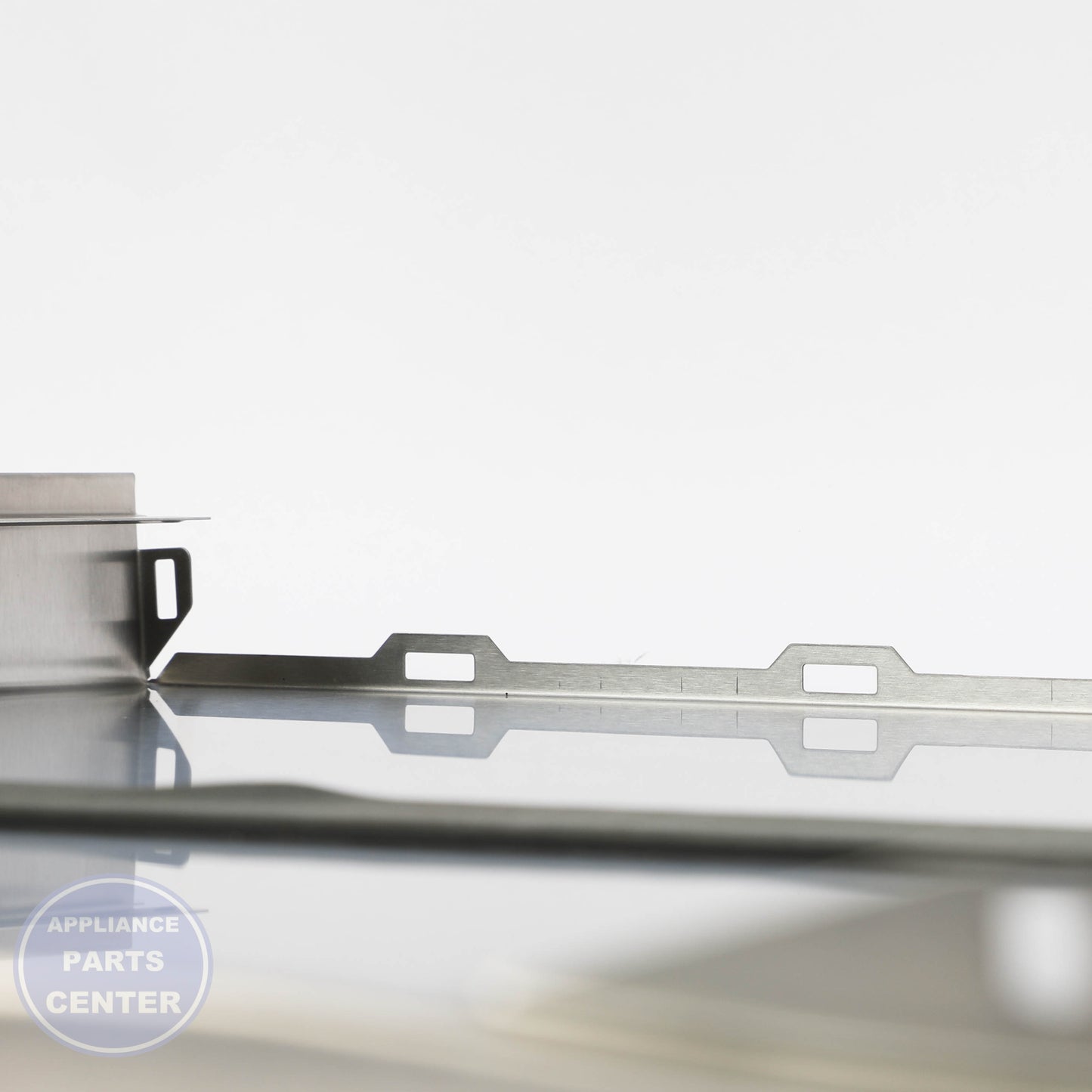 STAINLESS STEEL OUTER SERVICE DOOR PANEL WD27X28038 - Detailed view of stainless steel material