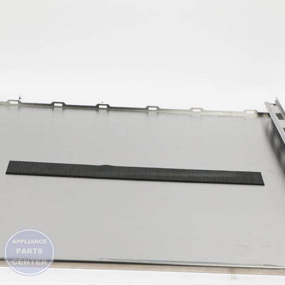 GEH STAINLESS STEEL OUTER SERVICE DOOR PANEL WD27X28038 - Installation in GEH model showcasing key mounting points