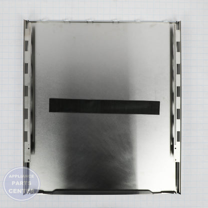 GEH STAINLESS STEEL OUTER SERVICE DOOR PANEL WD27X28038 - Installation in GEH model showcasing key mounting points