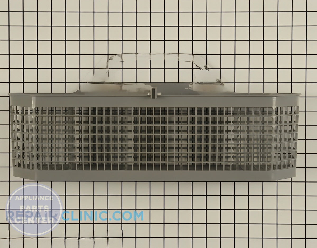 GE DISHWASHER SILVERWARE BASKET WD28X10128 - Main view showing efficient silverware organization for GE Dishwashers