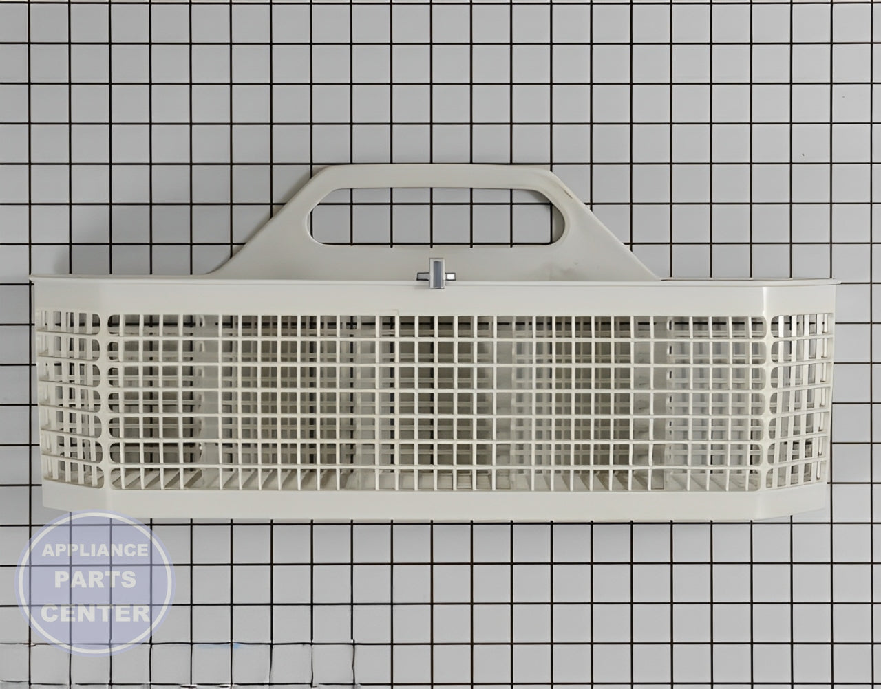 GE Silverware Basket WD28X10177 - Main view showing secure utensil storage for GE dishwasher models