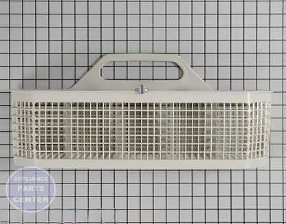 GE Silverware Basket WD28X10177 - Main view showing secure utensil storage for GE dishwasher models