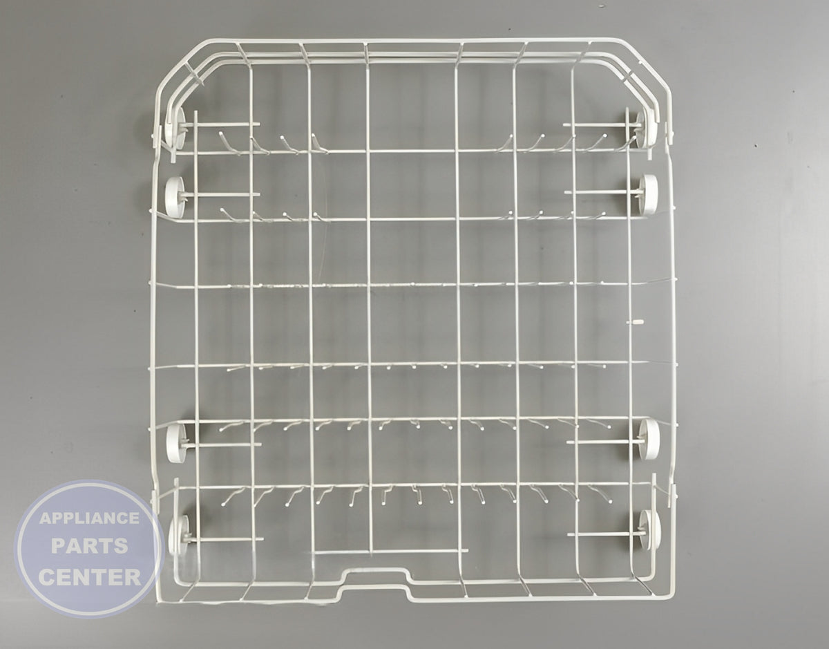 GE Lower Dishrack Assembly WD28X10385 - Main view showing sturdy support for GE and Hotpoint models