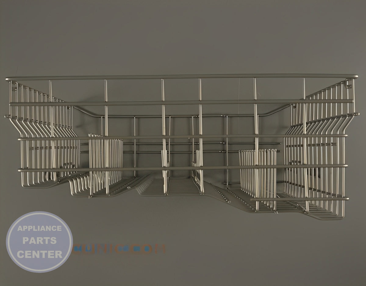 GE DISHWASHER UPPER DISHRACK ASSEMBLY WD28X10410 - Main view showing sturdy design for GE dishwasher models